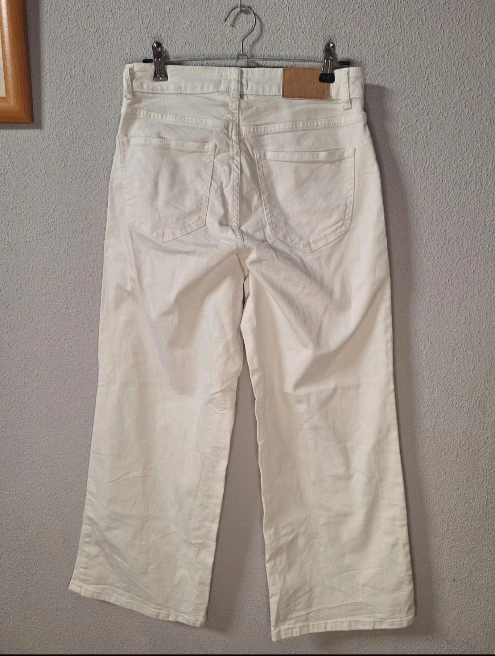 Calça branca wide leg Cortefiel Eco Friendly T.38 – photo 2